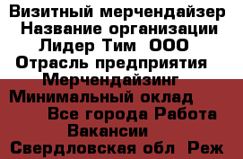 Визитный мерчендайзер › Название организации ­ Лидер Тим, ООО › Отрасль предприятия ­ Мерчендайзинг › Минимальный оклад ­ 27 000 - Все города Работа » Вакансии   . Свердловская обл.,Реж г.